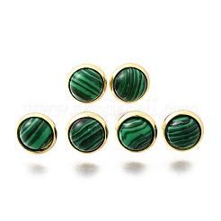 Латунные полукруглые серьги-гвоздики&nbsp;EJEW-Z124-02G