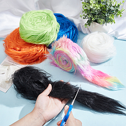 Ткань из искусственного меха с имитацией волос DIY-WH0581-02B