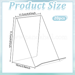 20 transparenter Buch-Fotorahmenhalter aus Acryl&nbsp;AJEW-WA0003-16
