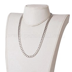 Устойчивые к потускнению мужские кубинские цепи из нержавеющей стали 304 браслеты и ожерелья комплекты ювелирных изделий SJEW-JS01159