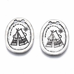 Соединители из сплава в тибетском стиле PALLOY-Q441-069-RS