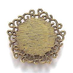 Hohle Retro-Plastikimitation Katzenauge Cabochons&nbsp;LS-KK-Z004-01A-AG