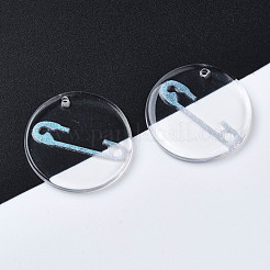 Прозрачные смоляные подвески RESI-N030-005B