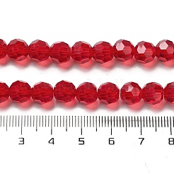 Perles en verre transparentes&nbsp;X-EGLA-A035-T8mm-D07