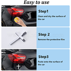 6 sachet d'autocollants pour voiture en alliage&nbsp;STIC-CP0001-25