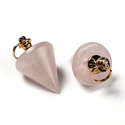 Природного розового кварца подвески G-Z010-01B