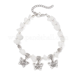 Bracciali con perline di cristallo di quarzo naturale&nbsp;BJEW-JB11819-03