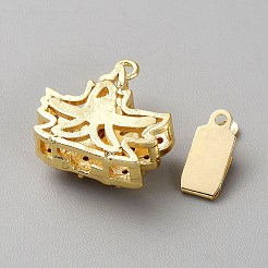 Позолоченные латунные застежки для коробок KK-CJC0001-39G-03