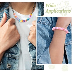 552 шт. 24-х цветные непрозрачные и прозрачные пластиковые бусины&nbsp;KY-YW0010-03