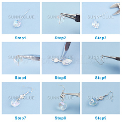 Наборы для изготовления сережек с подвесками своими руками DIY-SC0013-36