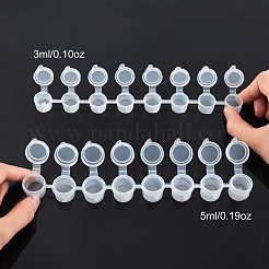 Пластиковые краски горшки полоски CON-PH0001-84