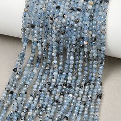 Brins de perles d'aigue-marine bleu diable naturel&nbsp;GG-CBAF158-D01-04