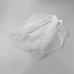 Brautschleier aus Polyesternetz&nbsp;AJEW-WH0248-834