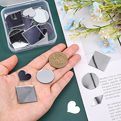 240 шт. 6 стиля стеклянного зеркала&nbsp;AJEW-GL0001-58