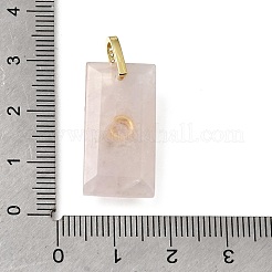 Pendentifs de quartz rose naturel&nbsp;GG-CBA7610-05G-02