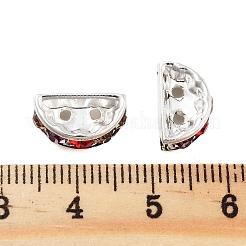 Покрытие стойки латунные распорные бусины со стразами&nbsp;KK-S379-14P-B