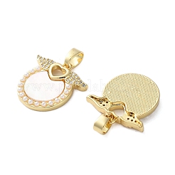 Латунные микро проложить кубического циркония подвески KK-U070-22G