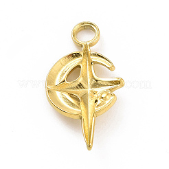 Ионное покрытие (ip) 304 нержавеющая сталь подвеска со стразами STAS-C003-01G