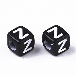 Непрозрачные акриловые бусины&nbsp;SACR-N002-01Z