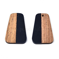 Pendentifs en bois de résine et de noyer&nbsp;RESI-N025-021-B04
