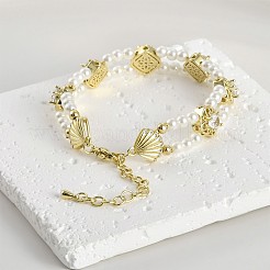 Крест латунный микро-паве кубический цирконий удлинитель цепи&nbsp;KK-Z084-05G