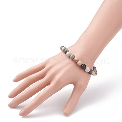 Braccialetti con perline di diaspro policromo naturale/pietra di picasso/diaspro picasso&nbsp;BJEW-JB06472