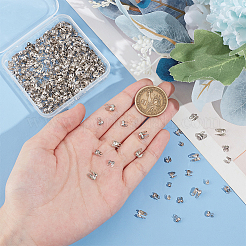 400 шт. 4 стиля стойки с покрытием из латуни с бусинами KK-UN0003-22P