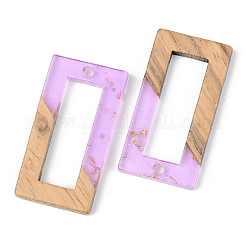 Подвески из прозрачной смолы и ореха&nbsp;X-RESI-S389-057B-B01