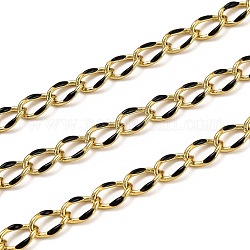 3.28-футовые латунные цепи для бордюров, с эмалью, долговечный, пайки, золотые, чёрные, ссылка: 10.3x7x1.25 mm