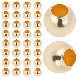 Perles solides en laiton creatcabin, rondelle, or, 2x1.5mm, Trou: 1mm, 500 pcs / boîte