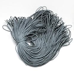 Corde in poliestere e spandex, 16-ply, grigio, 2mm, circa 109.36 iarde (100 m)/fascio