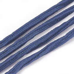 Corda elastico, con nylon e gomma all'interno, Blue Steel, 4x3.5mm, circa 100 yard / bundle (300 piedi / bundle)