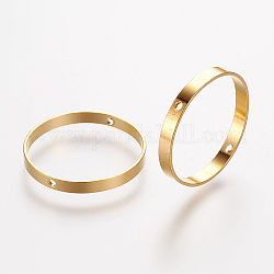 Marcos de cuentas de latón, anillo, dorado, 20x2mm, agujero: 0.6 mm, 18.5 mm de diámetro interior