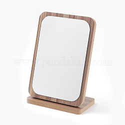 Holzspiegel, Rechteck, rauchig, 16x10x24.5 cm