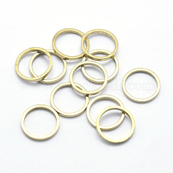 Anneaux connecteurs en laiton, anneau, sans plomb et sans cadmium et sans nickel, brut (non plaqué), 9x1mm, diamètre intérieur: 7 mm