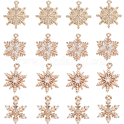 Ciondoli da neve in lega oro argento sunnyclue per la creazione di gioielli