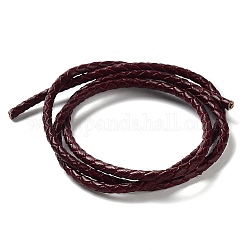 Плетеный кожаный шнур, кокосового коричневый, 3 мм, 50 ярдов / пачка