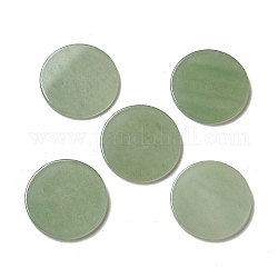 Natürlichen grünen Aventurin Cabochons, Flachrund, 30x2.8 mm