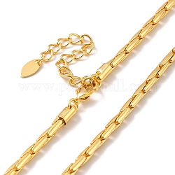 Halskette aus Coreana-Ketten aus Messing mit Zahnstange für Männer und Frauen, cadmiumfrei und bleifrei, echtes 18k vergoldet, 16.06 Zoll (40.8 cm)