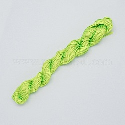 22 filo m gioielli di nylon, cavo di nylon per i braccialetti che fanno, giallo verde, 1mm