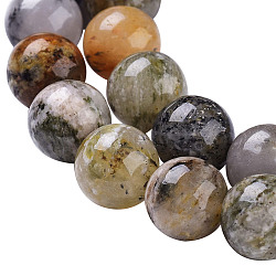 Natürliche sunstone Perlen Stränge, Runde, 10 mm, Bohrung: 0.9 mm, ca. 39 Stk. / Strang, 15.35 Zoll (39 cm)