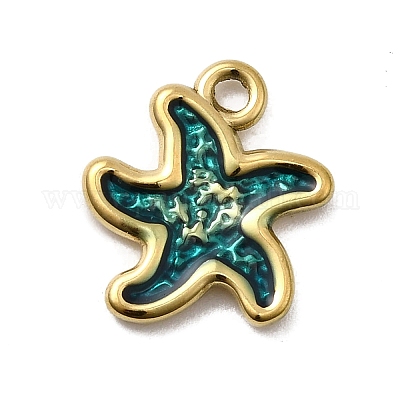 Подвески из нержавеющей стали 304 с эмалью STAS-I355-11G-01-1