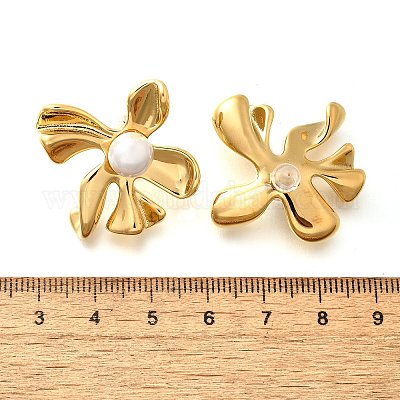 Серьги-гвоздики из нержавеющей стали 304 EJEW-C133-03G-1