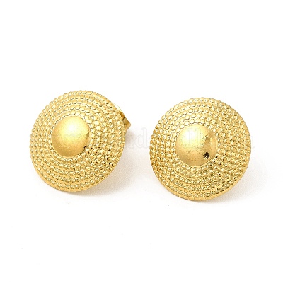 Серьги-гвоздики из нержавеющей стали 304 с ионным покрытием (IP) EJEW-I281-24G-1