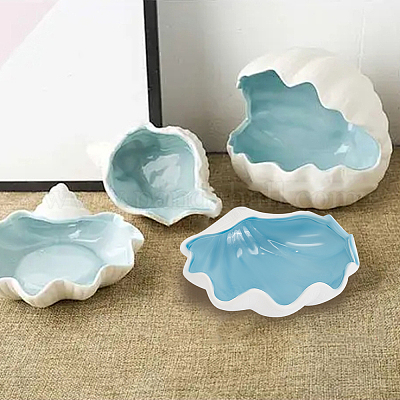 1 шт. керамические пластины для украшений в форме ракушек AJEW-NB0005-64-1