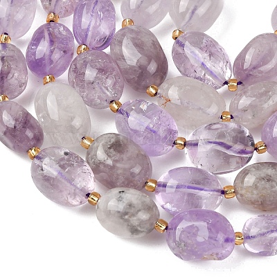 Natürlichen Amethyst Perlen Stränge&nbsp;G-G453-D09-01-1