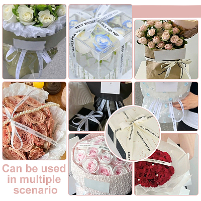 30 ярд хлопковой ленты с принтом «Вечно люблю» OCOR-WH0086-87A-1