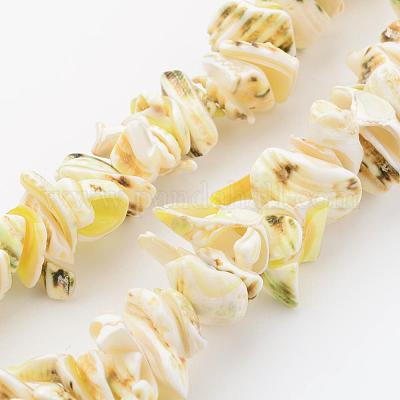 Chapelets de perles en coquillage naturel&nbsp;BSHE-P010-02-1