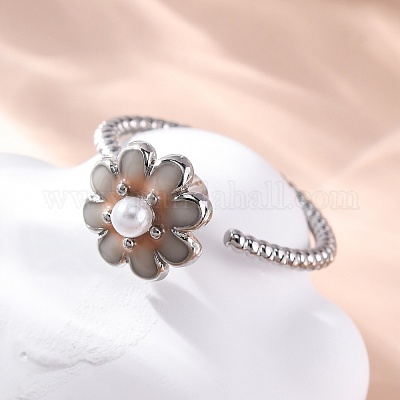 Dasiy вращающиеся открытые манжетные кольца для женщин RJEW-C118-05P-1