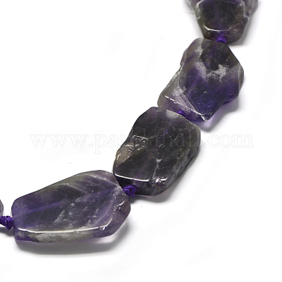 Natürlichen Amethyst Perlen Stränge&nbsp;G-E401-H07-1